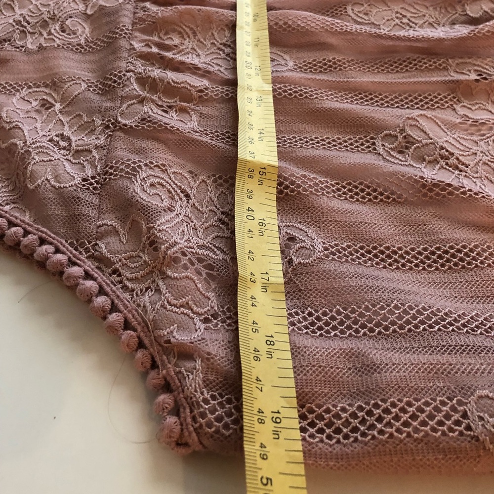 2 Dressy blouses, Nude pink Laced double lined & light nude, black buttons